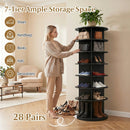 7-Tier Rotating Shoe Rack Tower with 360° Spin - White by LJGDeals