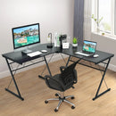 59 Inches L-Shaped Corner Desk Computer Table for Home Office Study Workstation by LJGDeals