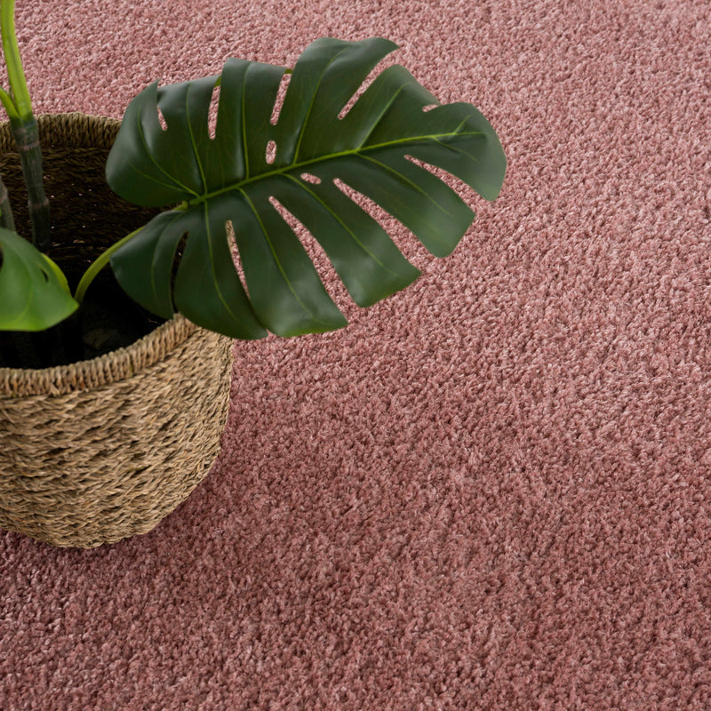 Judy Pink  Plush Washable Area Rug - Clearance
