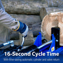 LOG-X Series 40-Ton Full Beam Gas Log Splitter: 13hp 389cc OHV Engine, 23" Stroke