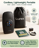 Lunix LX37 Hand Massager, Touchscreen Red Light Therapy for Hands, Charcoal Black