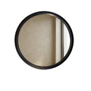 Weathered Round Wood Mirror