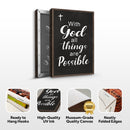 With God All Things Are Possible Faith Sign V