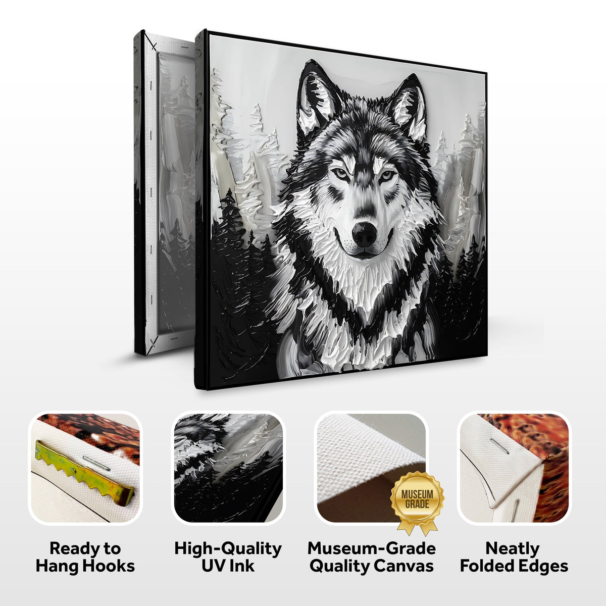 3D Wolf Wall Art IV, photo 8 of 10