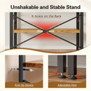 Industrial Bookshelf – /4/5/6/Triple-Tier Metal Storage Shelf by 2Dropme
