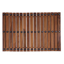 Sunriver Teak Shower and Bath String Mat with Rubber Feet 23.62" x 15.75" by NORDICTEAK.COM