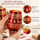 Crystal Christmas Tree Wine & Water Glasses - Set of 2