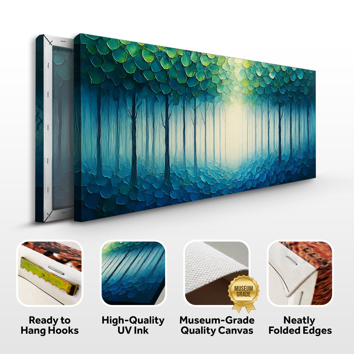 Forest Whispers Impasto Wall Art, photo 8 of 10