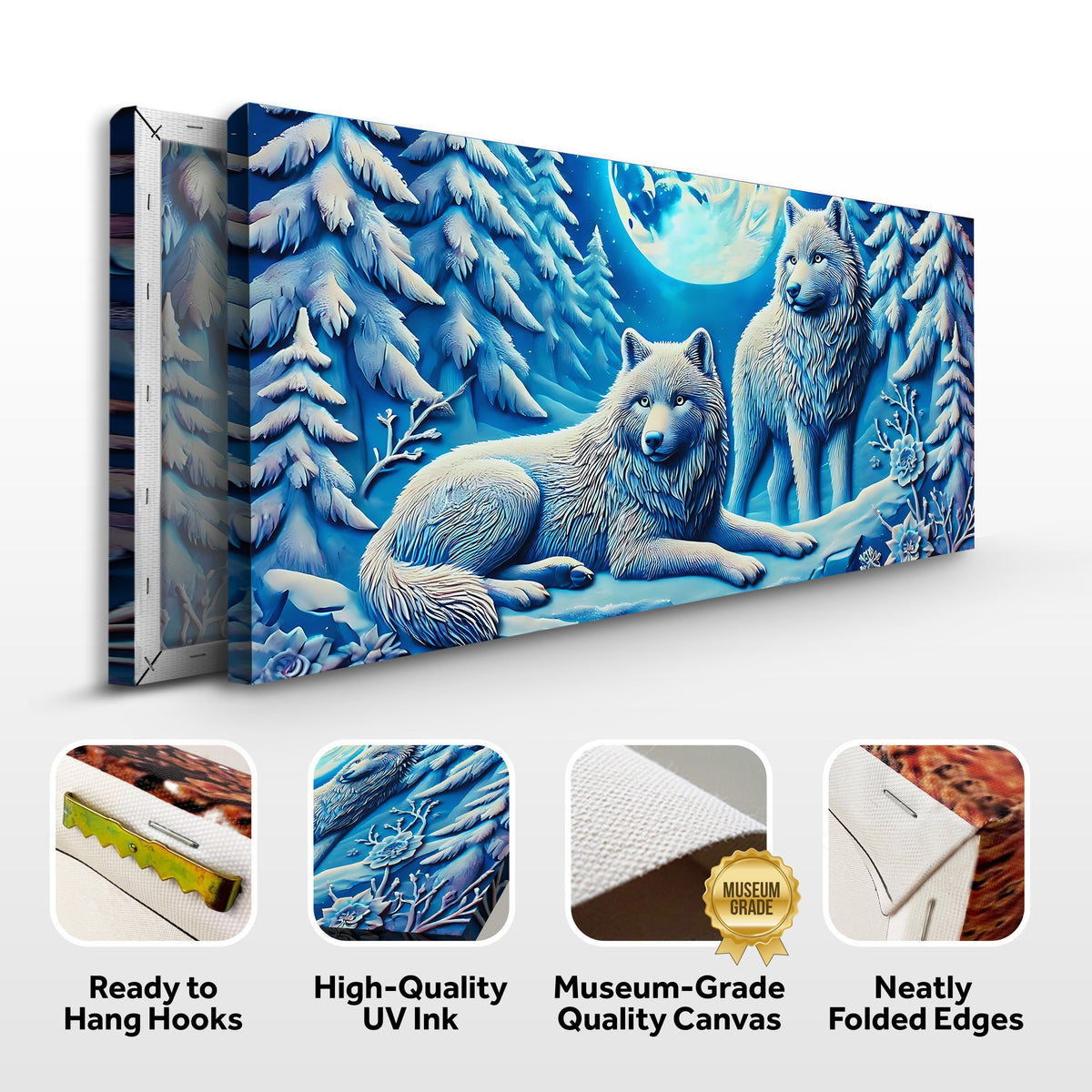 3D Wolves Wall Art V, photo 8 of 10