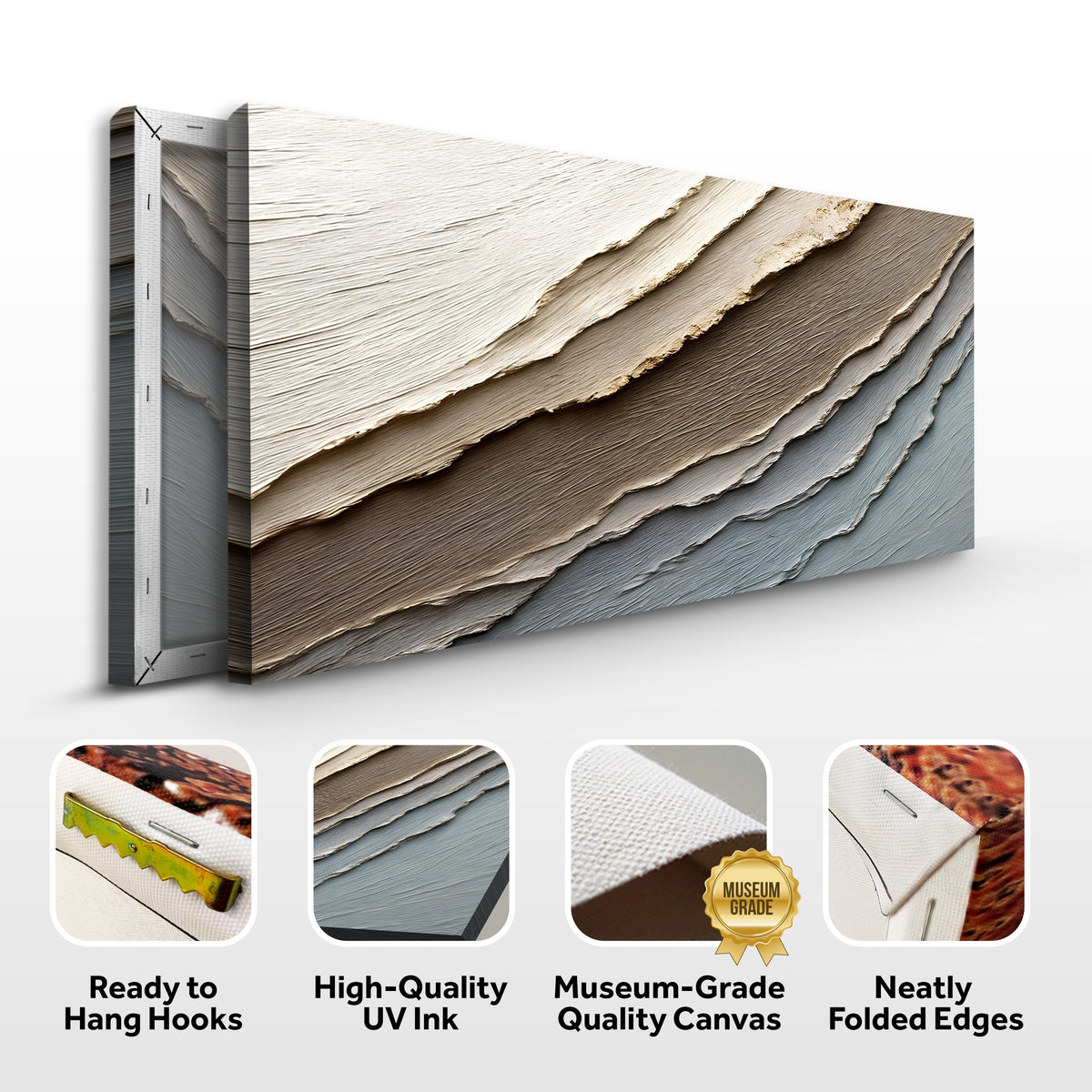 Abstract Earth Tones Wall Art, photo 8 of 10
