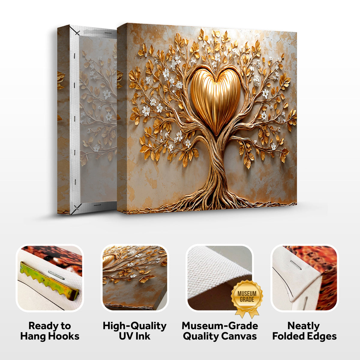 Golden Tree Heart Wall Art, photo 8 of 10