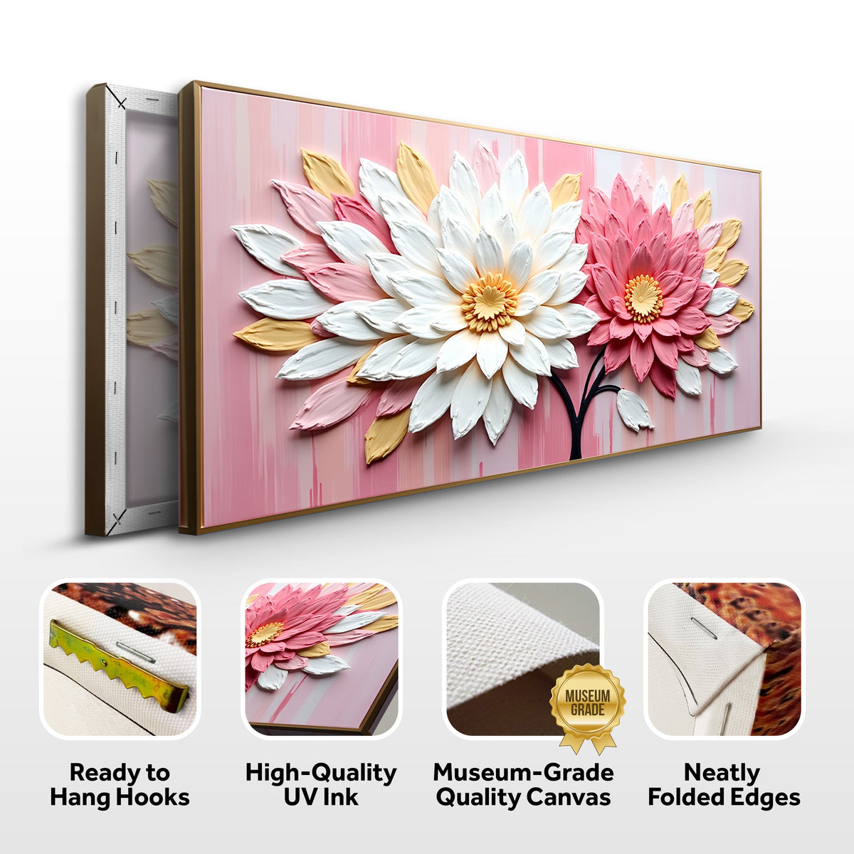 Blushing Blooms Pink Wall Art, photo 8 of 10