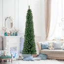 5/6/7/8 Feet Pencil Christmas Tree with 295/392/523/671 Memory Wire Branch Tips and Upgraded Metal Stand-7 ft