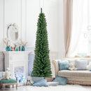 5/6/7/8 Feet Pencil Christmas Tree with 295/392/523/671 Memory Wire Branch Tips and Upgraded Metal Stand by LJGDeals
