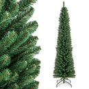 5/6/7/8 Feet Pencil Christmas Tree with 295/392/523/671 Memory Wire Branch Tips and Upgraded Metal Stand by LJGDeals