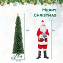 5/6/7/8 Feet Pencil Christmas Tree with 295/392/523/671 Memory Wire Branch Tips and Upgraded Metal Stand by LJGDeals