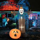 7 FT Inflatable Halloween Haunted Scarecrow Pumpkin Ghost with Built-in LED Lights by LJGDeals
