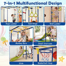 7-in-1 Indoor Jungle Gym for Toddlers with Slide & Rings by LJGDeals