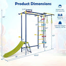 7-in-1 Indoor Jungle Gym for Toddlers with Slide & Rings by LJGDeals