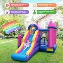 7-in-1 Kids Inflatable Bounce House with Long Slide and 735W Blower by LJGDeals