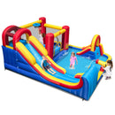 7 in 1 Outdoor Inflatable Bounce House with Water Slides and Splash Pools with 735W Blower by DirectDeals