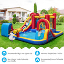 7 in 1 Outdoor Inflatable Bounce House with Water Slides and Splash Pools with 735W Blower by DirectDeals
