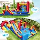 7 in 1 Outdoor Inflatable Bounce House with Water Slides and Splash Pools with 950W Blower by DirectDeals
