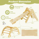 7-in-1 Pikler Triangle Set with 6-Piece Foam Blocks for Toddlers Indoor Playground by LJGDeals