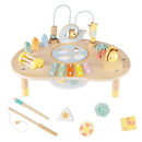 7-in-1 Toddler Activity Table Montessori Sensory Toy for 12 Month+ Wooden Musical Play Table by LJGDeals