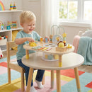 7-in-1 Toddler Activity Table Montessori Sensory Toy for 12 Month+ Wooden Musical Play Table by LJGDeals