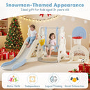 7 in 1 Toddler Slide and Swing Set with Height Adjustable Swing and Basketball Hoop by LJGDeals