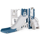 7-in-1 Toddler Swing and Slide Set with Basketball Hoop by LJGDeals