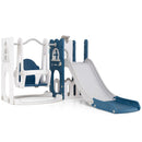 7-in-1 Toddler Swing and Slide Set with Basketball Hoop by LJGDeals