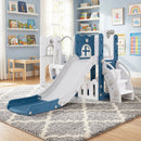 7-in-1 Toddler Swing and Slide Set with Basketball Hoop by DirectDeals