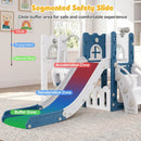 7-in-1 Toddler Swing and Slide Set with Basketball Hoop by LJGDeals