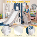 7-in-1 Toddler Swing and Slide Set with Basketball Hoop by LJGDeals