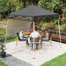 7 x 7 FT Pop-Up Canopy Tent with 1 Push Center Lock for Sports Picnic Camping by DirectDeals
