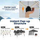 7 x 7 FT Pop-Up Canopy Tent with 1 Push Center Lock for Sports Picnic Camping by LJGDeals