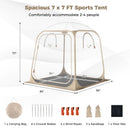 7 x 7 FT Pop Up Sports Tent Clear Bubble Tent All-Weather Waterproof Pod with Sealed Floor by LJGDeals