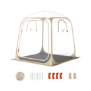 7 x 7 FT Pop Up Sports Tent Clear Bubble Tent All-Weather Waterproof Pod with Sealed Floor by LJGDeals