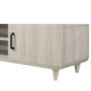 TV Stand With Sliding Doors And Handles, Living Room Furniture - Antique White