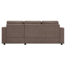 Modern L-Shaped Sectional Sofa With Curved Chaise, USB Ports, And Side Storage Pockets by HouseOfZazla