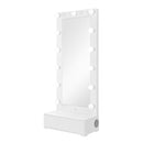 Elisa - Narrow Tall Mirror With Speaker And Drawer by Unique Piece Furniture