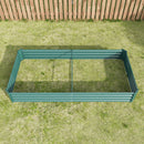 Raised Garden Bed Kit - Metal Raised Bed Garden 7.6x3.7x0.98ft by HouseOfZazla