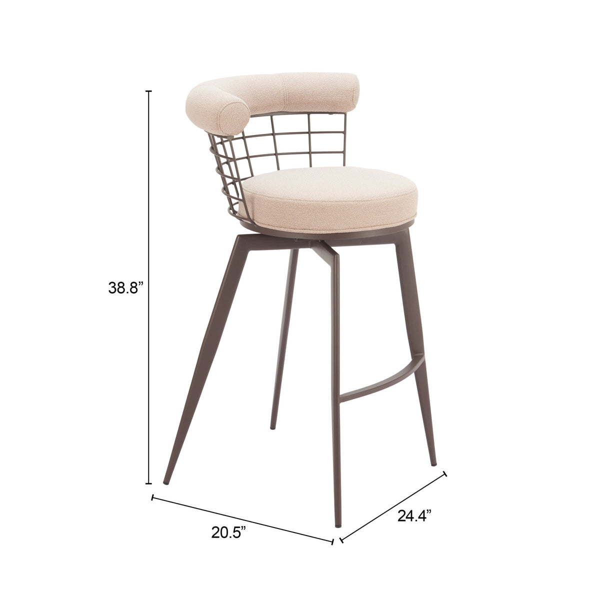 Saku Swivel Barstool, photo 2 of 2