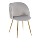 Fran - Pleated Waves Contemporary Chair (Set of 2) by HouseOfZazla