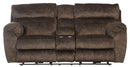 Sedona - Power Hdrst With Lumbar Lay Flat Reclining Console Loveseat With Storage & Cupholders