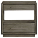 Durango 2-drawer Nightstand Bedside Table Taupe Oak
