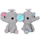 Elephant Crochet Kit Crochet Kit for Beginners DIY Knitting Supplies for Kids Adults 2 Types of Elephants