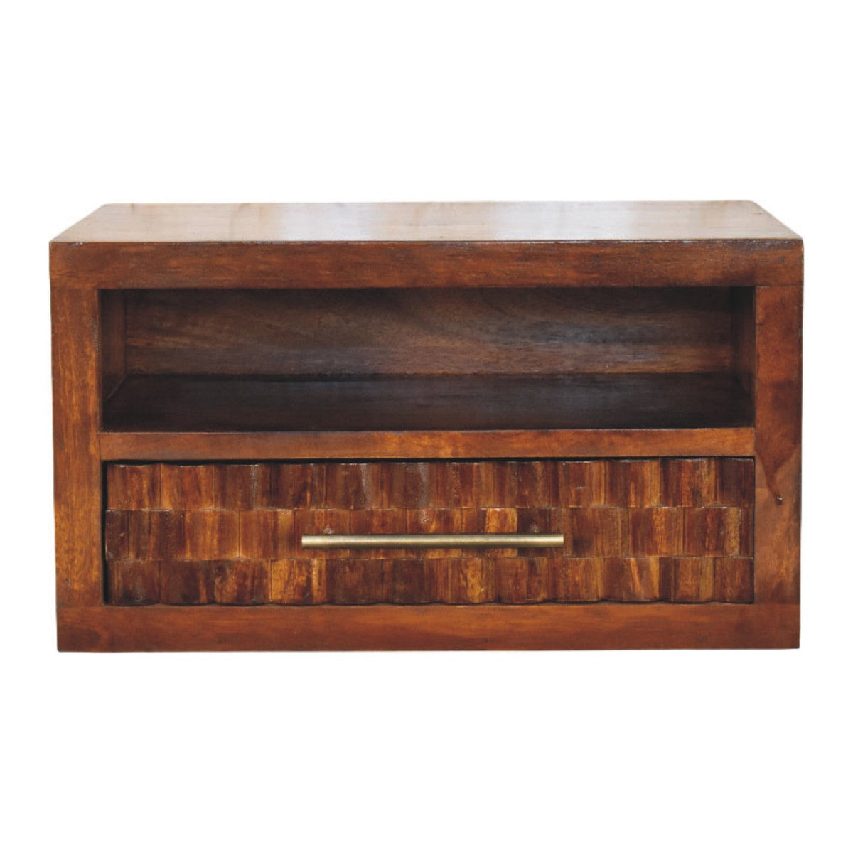 Solid Wood Cadiz Textured Bedside Table, photo 2 of 10